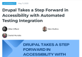 Drupal Takes a Step Forward in Accessibility with Automated Testing Integration Drupal Takes a Step Forward in Accessibility with Automated Testing Integration