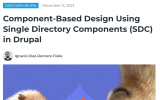 Component-Based Design Using Single Directory Components (SDC) in Drupal