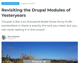 Revisiting the Drupal Modules of Yesteryears