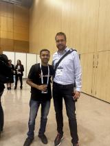 Kartik Shukla with Dries Buytaert