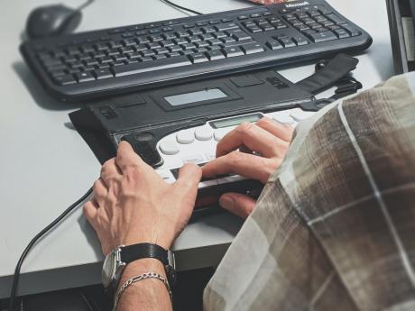 Person using Assistive Technology