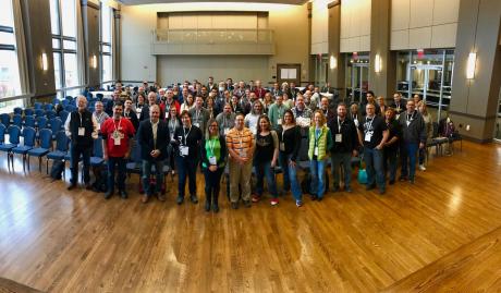 group photo of the attendees in NEDCamp 2017