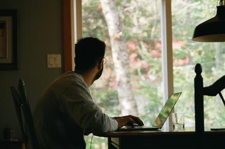 a man working