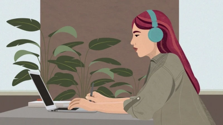 women working on laptop