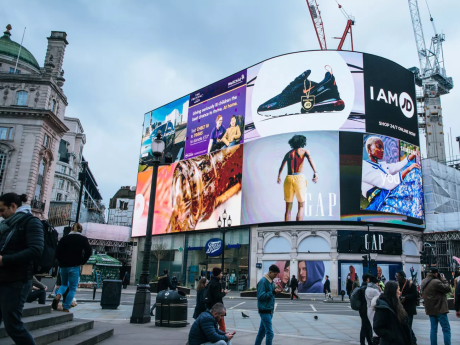 Buildings with hoardings