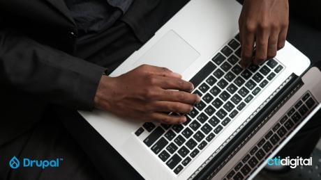 a person working in computer