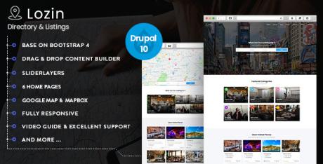 Lozin – Directory & Listing Drupal 10 Theme