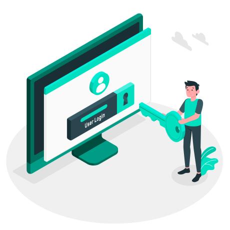  login concept illustration