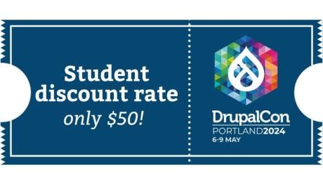 Student discount for DrupalCon Portland