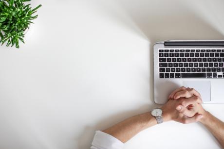 a person working in computer