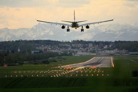 Runway and flight take-off
