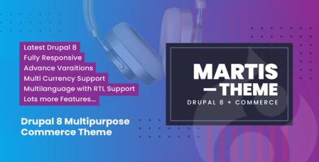 Martis Drupal 9 Multipurpose Commerce Theme