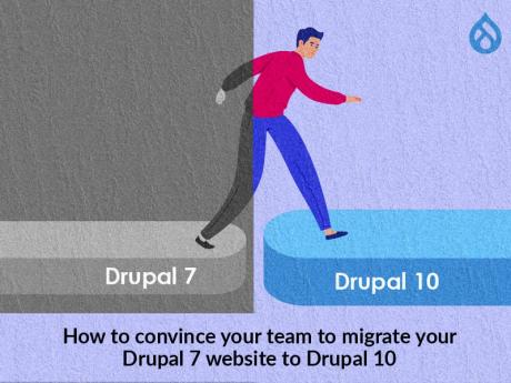 poster: How to convince your team to migrate your Drupal 7 website to Drupal 10