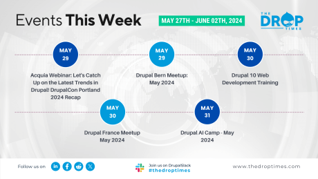Your Guide to This Week's Drupal Webinars, Events, and Camps (May 27th - June 2nd, 2024)