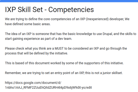 IXP Skill Set