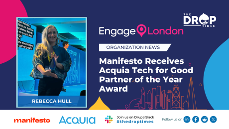 Manifesto Receives Acquia Tech for Good Partner of the Year Award