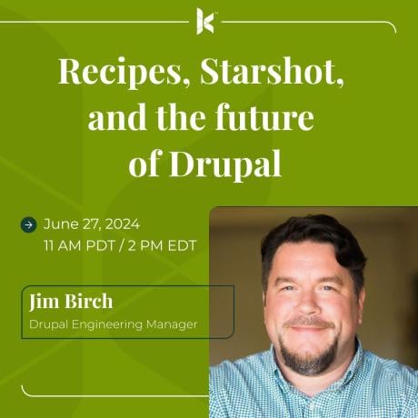 Recipes, Starshot and the future of Drupal