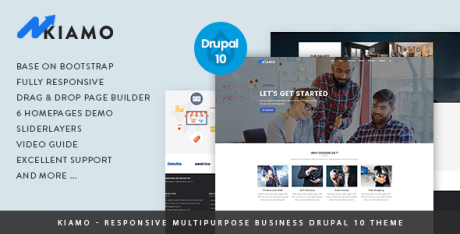 Kiamo – Responsive Business Service Drupal 10 Theme