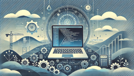 A landscape image depicting a modern computer screen displaying code, symbolizing automation and technology