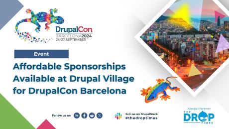 Affordable Sponsorships Available at Drupal Village for DrupalCon Barcelona