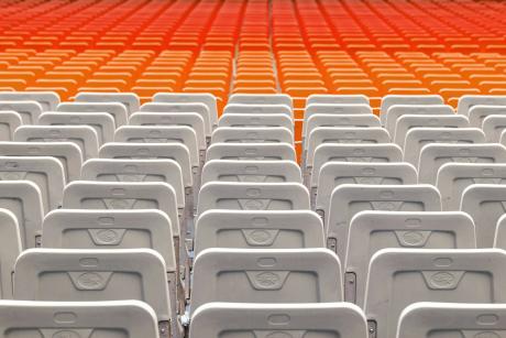 The joy of repetition. The aftermath of a music event a Blenheim Plance, UK.