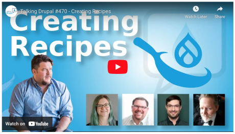 Creating Recipes: Talking Drupal podcast Ep #470