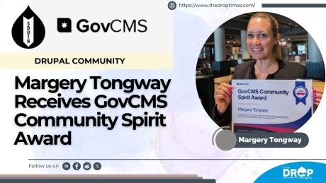 Margery Tongway Receives GovCMS Community Spirit Award