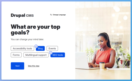 Drupal CMS installer screenshot
