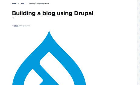 Blog screenshot