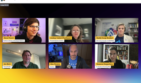 screenshot of Drupal CMS Launch virtual meet