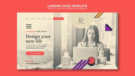 Landing page template