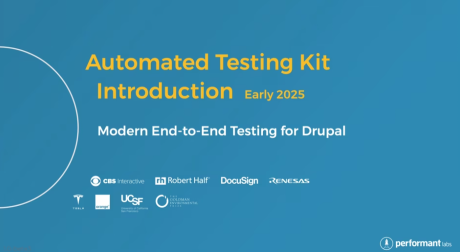 Automated Testing Kit 1.0 Video Released for Drupal Testing