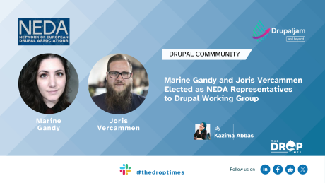Marine Gandy and Joris Vercammen Elected as NEDA Representatives to Drupal Working Group