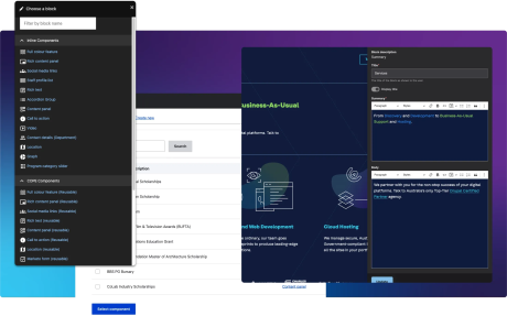 PreviousNext Layout Builder