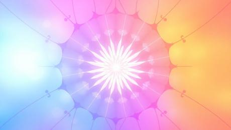 Radial geometric pattern, symbolizing clarity and accessibility
