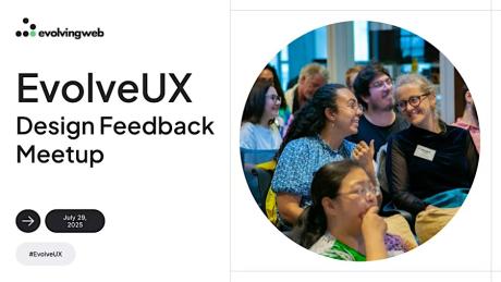 EvolveUX Montreal - UX/UI Design Feedback Meetup