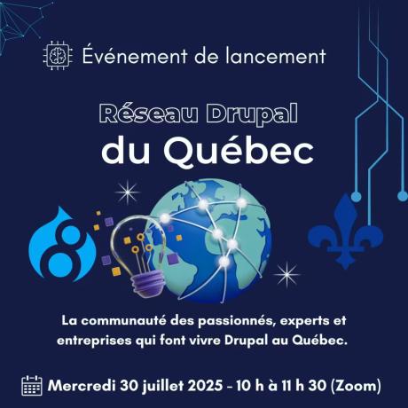 Official launch of the Quebec Drupal Network