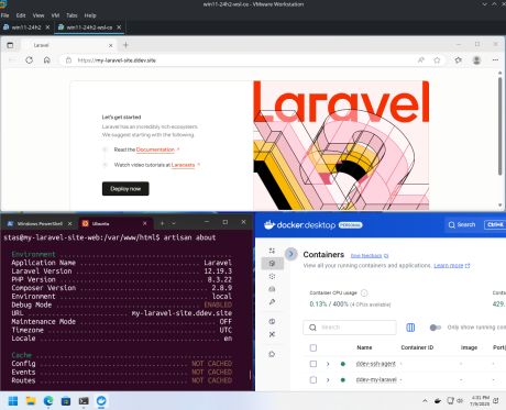 VMware, DDEV, Laravel