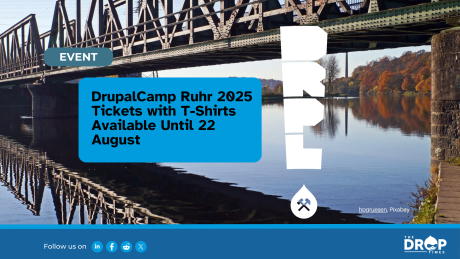 DrupalCamp Ruhr 2025 Tickets with T-Shirts Available Until 22 August