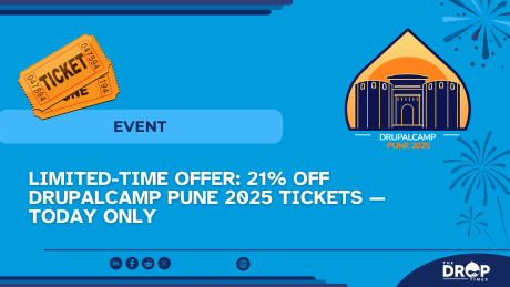 Limited-Time Offer: 21% Off DrupalCamp Pune 2025 Tickets — Today Only