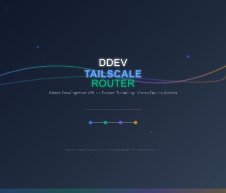 DDEV Tailscale flowchart