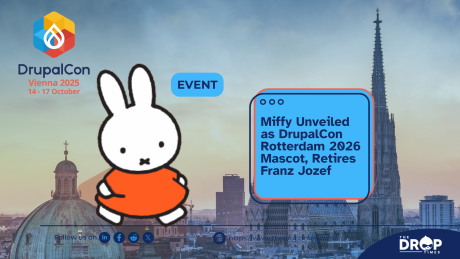 Miffy Unveiled as DrupalCon Rotterdam 2026 Mascot, Retires Franz Jozef