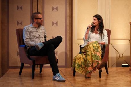 Dries Buytaert and Pamela Barone