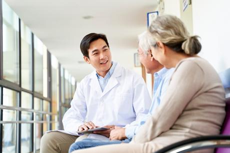 Doctor with elders