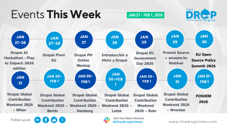 Upcoming Drupal Events: January 27 to February 1, 2026