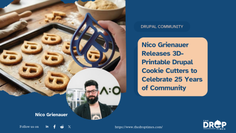Nico Grienauer Releases 3D-Printable Drupal Cookie Cutters to Celebrate 25 Years of Community