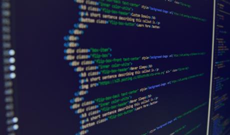 a computer terminal with html code