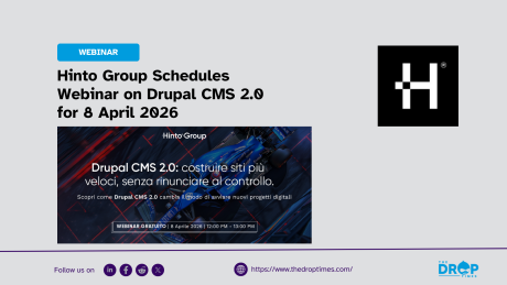 Hinto Group Schedules Webinar on Drupal CMS 2.0 for 8 April 2026