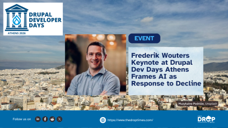 Frederik Wouters Keynote at Drupal Dev Days Athens Frames AI as Response to Decline