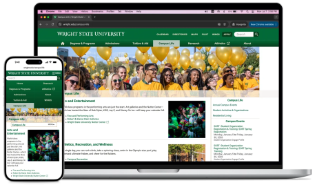 Wright State University website
